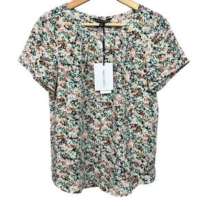 41 Hawthorn Multicolor Floral Top Size XS Petite Blouse NWT